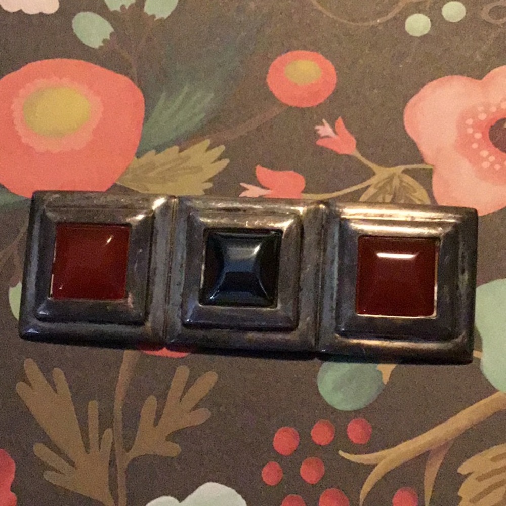 Solid Sterling Silver Brooch Signed With Hardston… - image 1